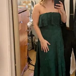 BNWT Lulu's Love You Truly Dress - Emerald Green XS